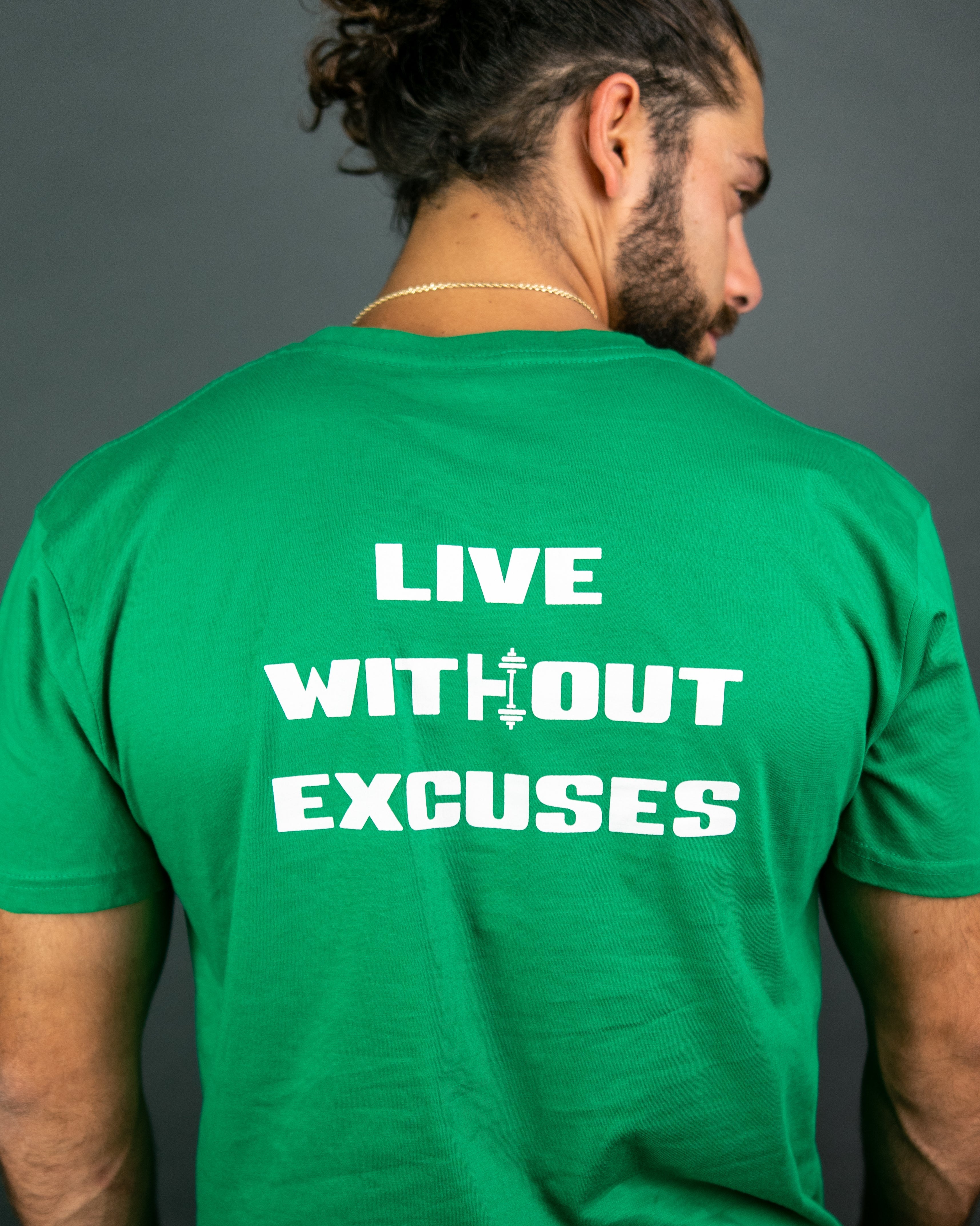 "LIVE WITHOUT EXCUSES" Muscle Defined T-Shirt