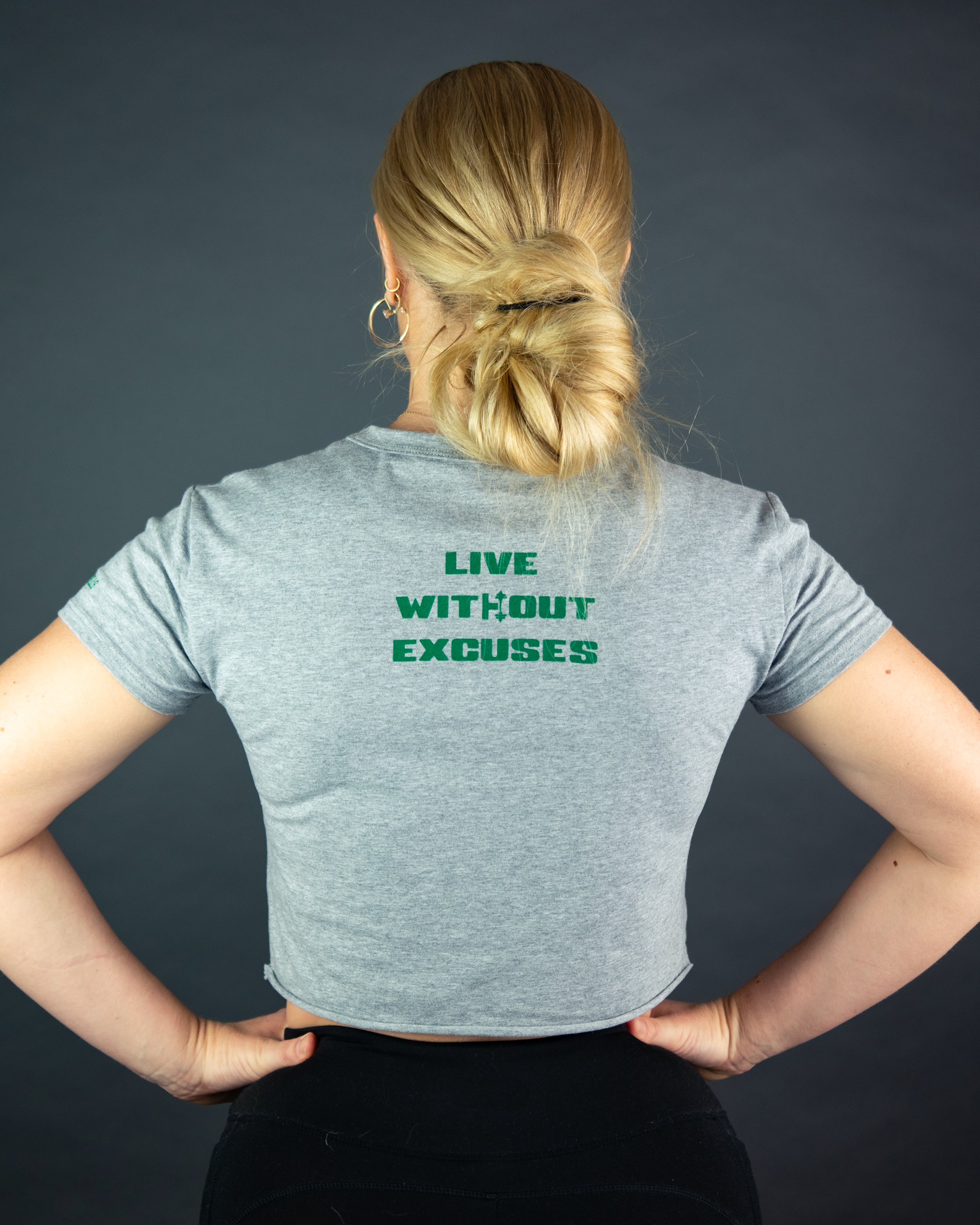 "LIVE WITHOUT EXCUSES" Crop Top